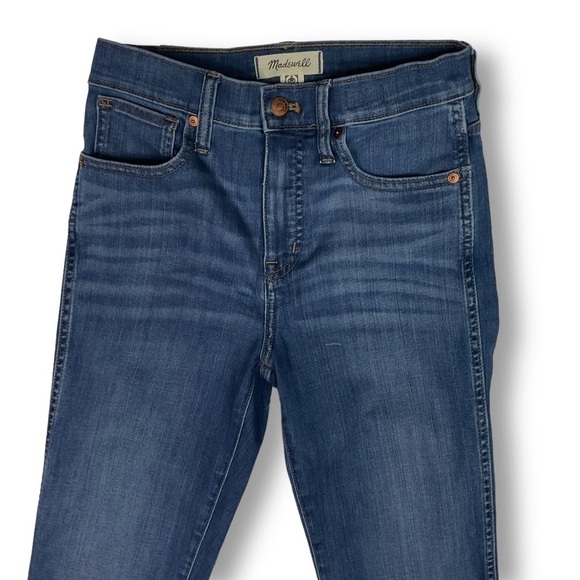 Madewell Stovepipe High Rise Straight Leg Stretch Jeans Cropped Sz 25 - Picture 3 of 12